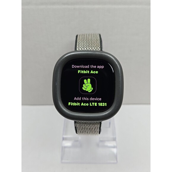 Fitbit Ace LTE Kids Smartwatch GPS Tracker Calling Texting Touchscreen Gray
